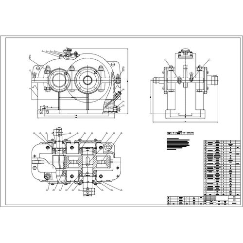 设计机械一二级圆柱圆锥蜗杆说明书CAD铅笔绘图sw三维减速器设计 - 图0