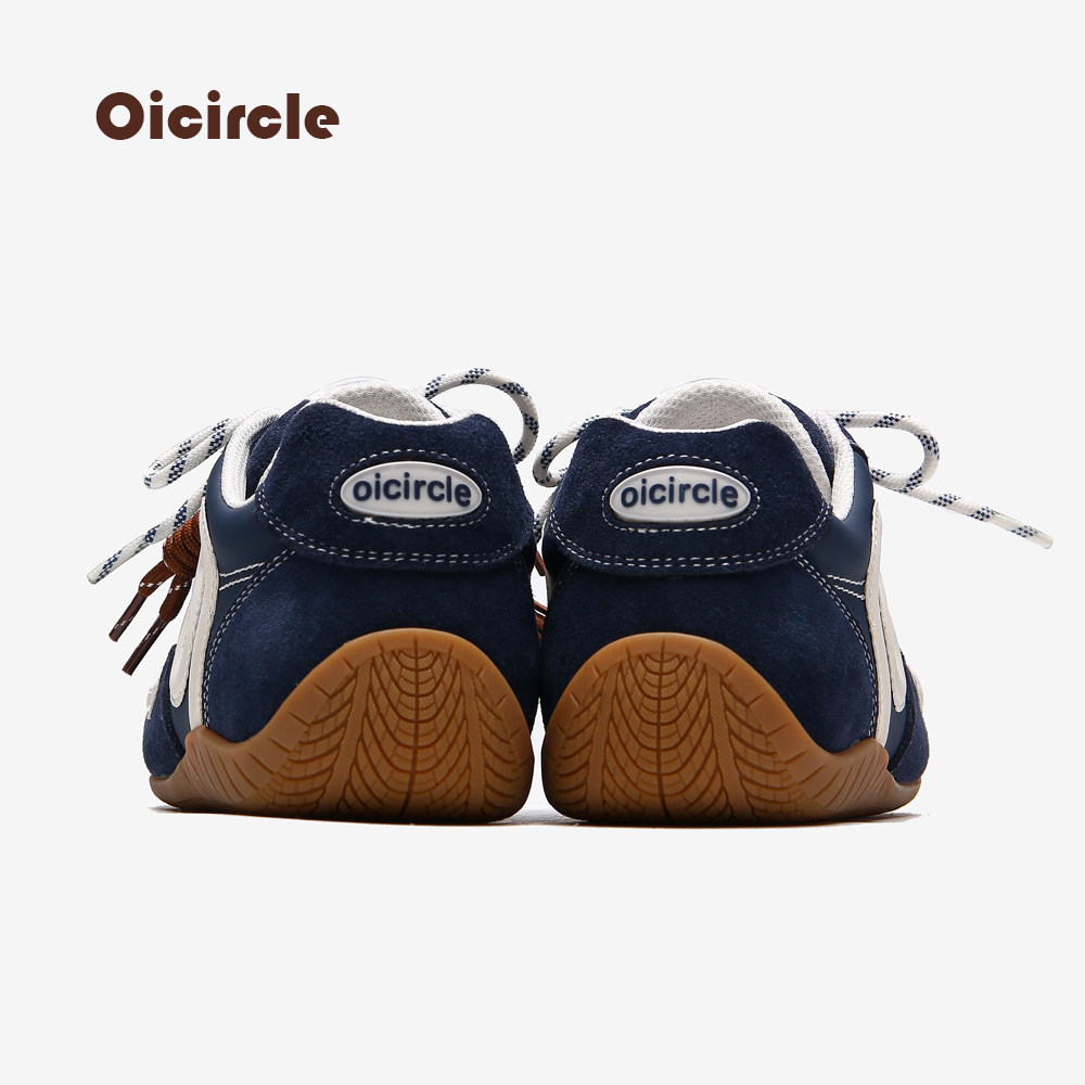 OICIRCLE【平底款3CM】原创设计赛车鞋蓝色美式复古休闲百搭女鞋,淘宝优惠券,粉丝福利购,淘宝优惠卷
