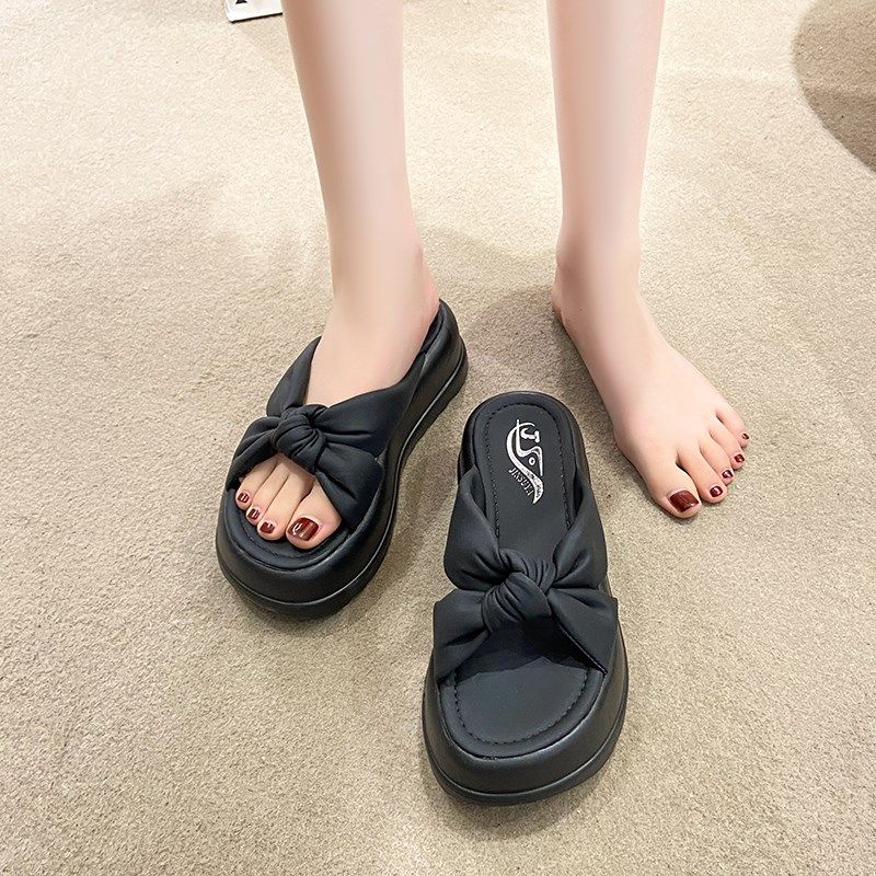 踩屎感软底拖鞋女夏时尚外穿2024新款百搭休闲沙T滩女士厚底凉拖,淘宝优惠券,粉丝福利购,淘宝优惠卷