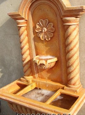 欧式壁饰挂饰室内环保增氧加湿新房结婚壁挂喷泉吉祥流水天使装饰