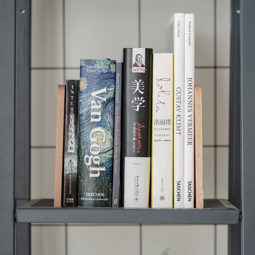 黑胡桃实木书立书架简约大号书夹挡板学生用桌面收纳看书架读书架 - 图1