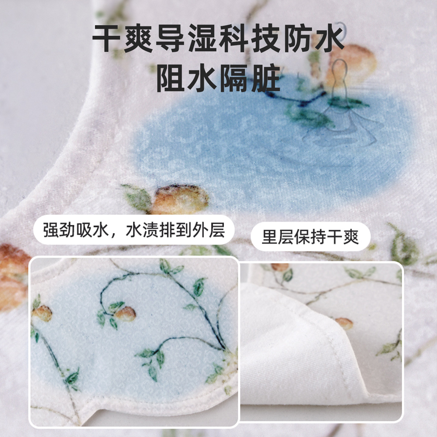 呵儿特宝宝纯棉围嘴速干口水巾秋冬a类新生婴儿小月龄防吐奶围脖