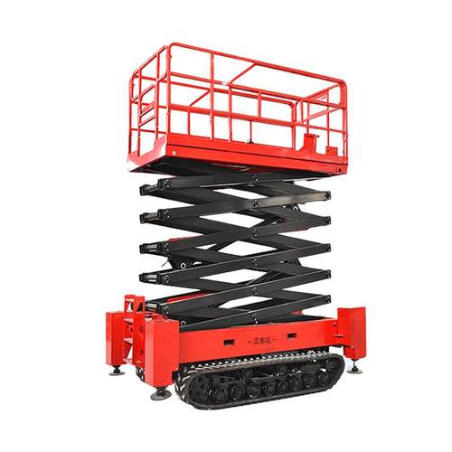 履带剪叉升降机电动液压越野一键调平式高空作业全自行升降平台 - 图3