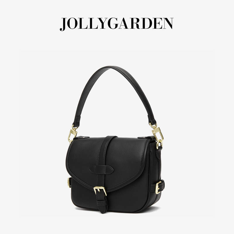 JOLLY GARDEN【麦田】复古头层牛皮马鞍包通勤手提单肩斜挎小方包,淘宝优惠券,粉丝福利购,淘宝优惠卷