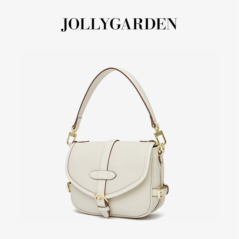 JOLLY GARDEN【麦田】复古头层牛皮马鞍包通勤手提单肩斜挎小方包,淘宝优惠券,粉丝福利购,淘宝优惠卷
