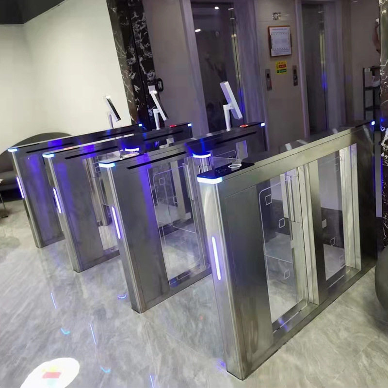 Attendance face access control wing gate museum visitor reservation system pedestrian passage gate speed gate swing gate machine