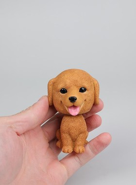 萌宠金毛萨摩耶比熊巴哥宠物摇头摆件车载桌面装饰品可爱创意礼品