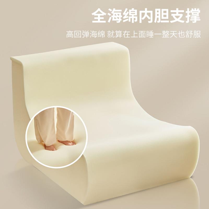 压缩沙发跨境货源真空压缩懒人沙发可拆洗单人客厅休闲椅小沙发 - 图0