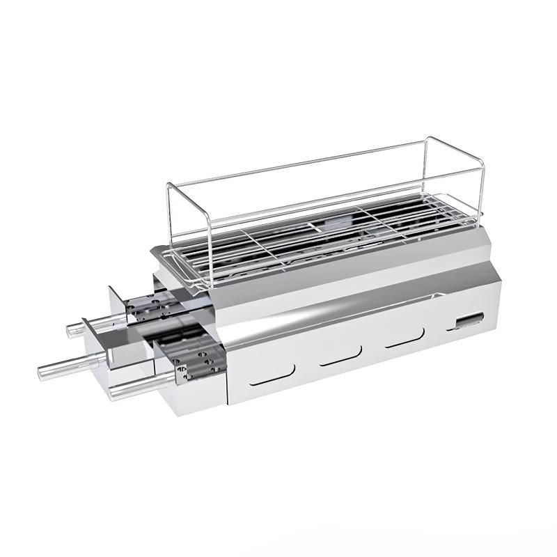 淄博烧烤炉子木炭无烟碳烤炉子加厚商用不锈钢家用户外烧烤架 - 图3
