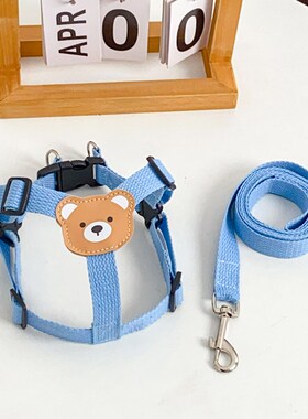 狗狗牵引绳中小型犬泰迪比熊柯基绳子猫咪宠物胸背带小狗幼犬狗链