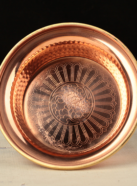 纯铜大小号密宗光面供佛杯