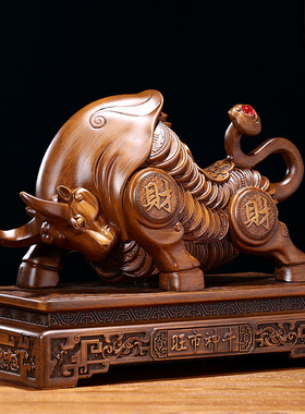 旺市神牛摆件招财生肖牛客厅老板办公室桌面装饰公司店铺开业礼物