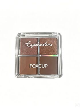 FOXCUP一字底妆刷-轻薄柔润遮瑕提亮液2g-蜜粉刷-大地四色眼影盘