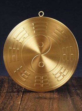 八寸山海镇挂牌图纯铜三海阵壁画室外白虎挂件与邻居门对门电梯