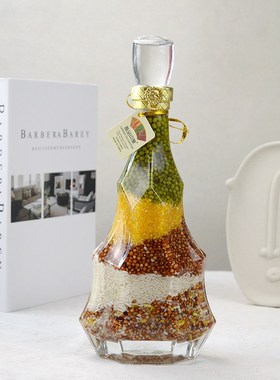五谷丰登乔迁之喜摆件搬新家客厅餐厅酒柜装饰品杂粮瓶子入宅摆设