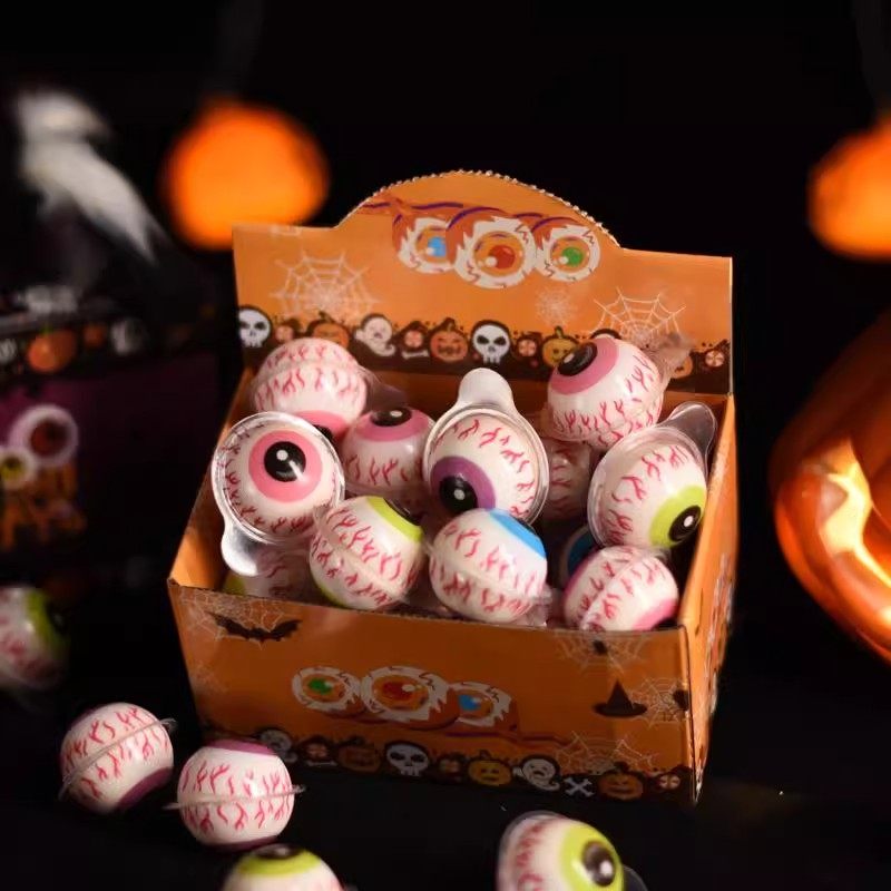 爆浆眼珠糖眼球糖万圣节夹心软糖果搞怪小零食独立包装怪味豆,淘宝优惠券,粉丝福利购,淘宝优惠卷