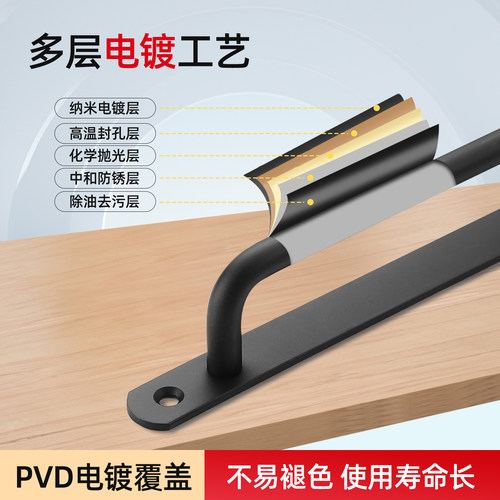 304不锈钢拉手门把手阳台移门木门大门推拉防盗门把手加厚简约 - 图1