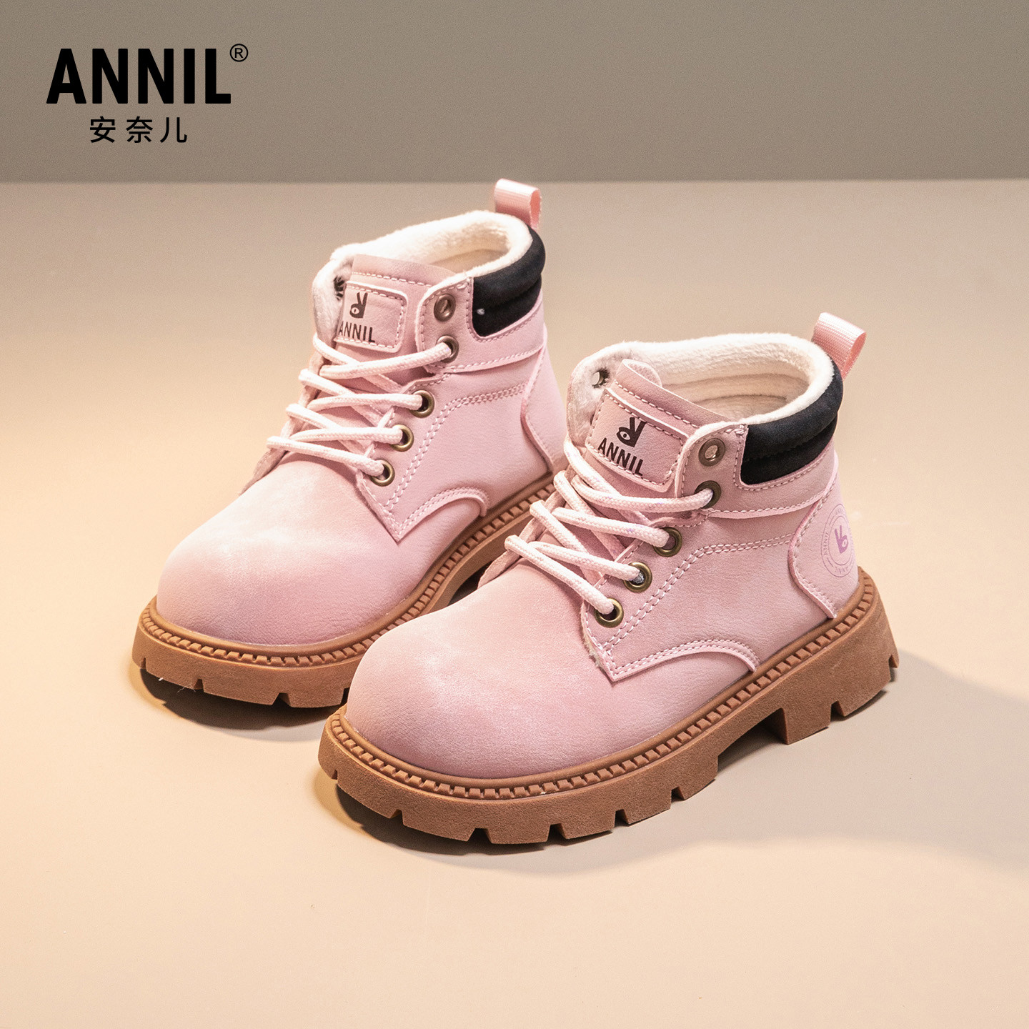 annil安奈儿儿童冬季雪地靴女童鞋子2025新款加绒防水雪地棉靴,淘宝优惠券,粉丝福利购,淘宝优惠卷