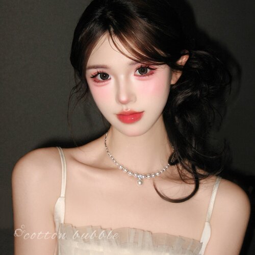 白月光珍珠项链配饰女轻奢小众高级感颈链配裙子复古晚礼服锁骨链 - 图1