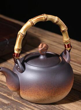 粗陶养生煮茶壶烧水耐热