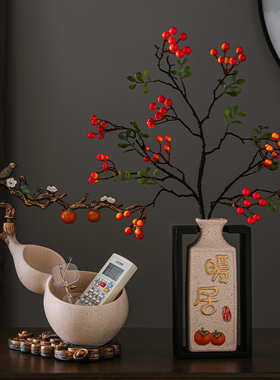 客厅电视柜装饰品摆件轻奢客厅玄关酒柜平安喜乐摆设乔迁新居礼品