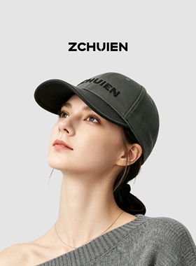 ZCHUIEN复古字母棒球帽鸭舌帽