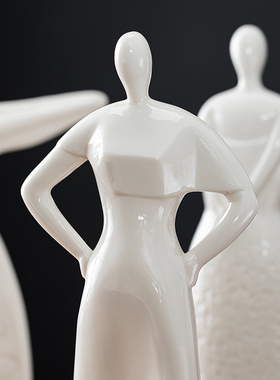 陶瓷手工仕女摆件家居博古架