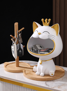 入户玄关钥匙收纳摆件电视柜乔迁新居礼物家居饰品进门鞋柜置物架