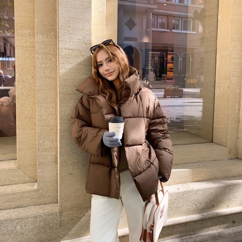 2025年冬季新款立领棉服女短款时尚宽松小个子设计感加厚保暖外套,淘宝优惠券,粉丝福利购,淘宝优惠卷