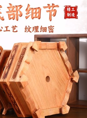 桃木文昌塔摆件 2024文昌塔9层13层的书房办公桌面木质工艺品摆件