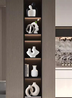 现代简约酒柜装饰品摆件轻奢高档客厅电视柜办公室书房书柜套装