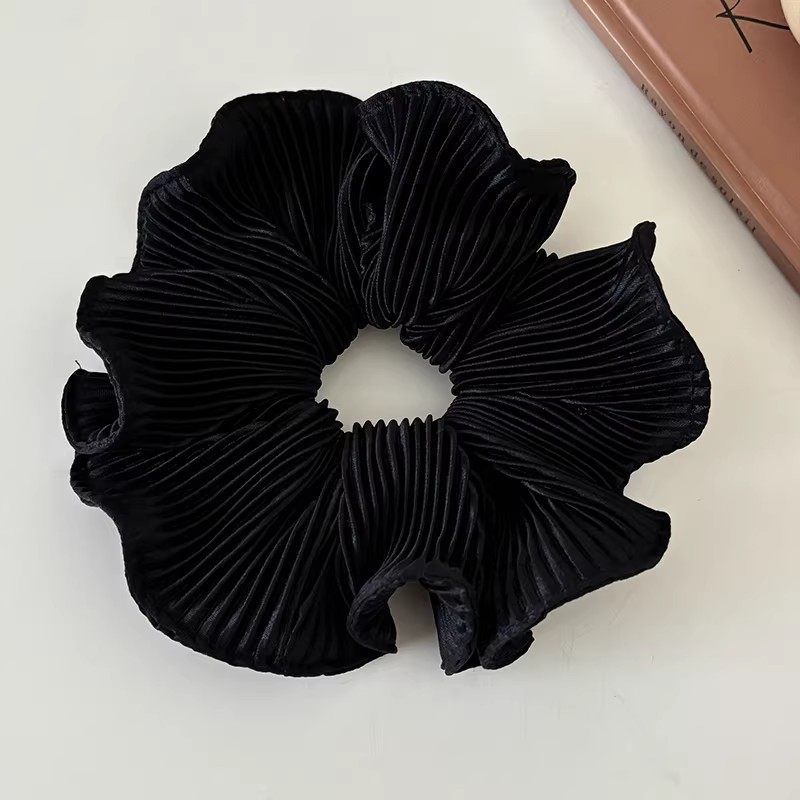 韩版简约褶皱大肠发圈女2026新款发绳高弹力耐用头绳高端皮套复古,淘宝优惠券,粉丝福利购,淘宝优惠卷