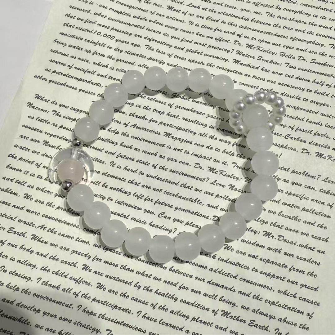 超仙新款甜美森系人鱼水晶手链女ins小众设计百搭学生闺蜜diy手串,淘宝优惠券,粉丝福利购,淘宝优惠卷