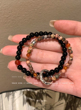 中式美学国风平安扣串珠手