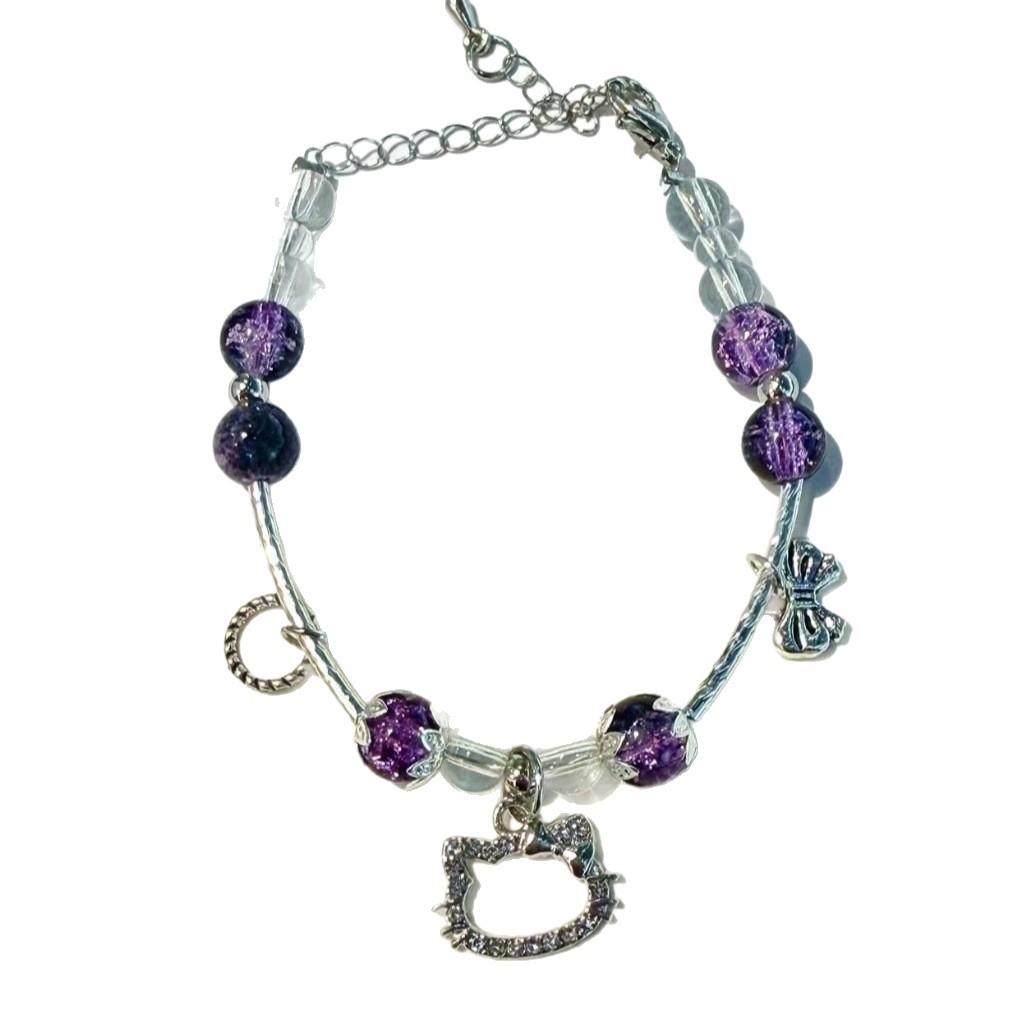 超仙新款甜美森系人鱼水晶手链女ins小众设计百搭学生闺蜜diy手串,淘宝优惠券,粉丝福利购,淘宝优惠卷