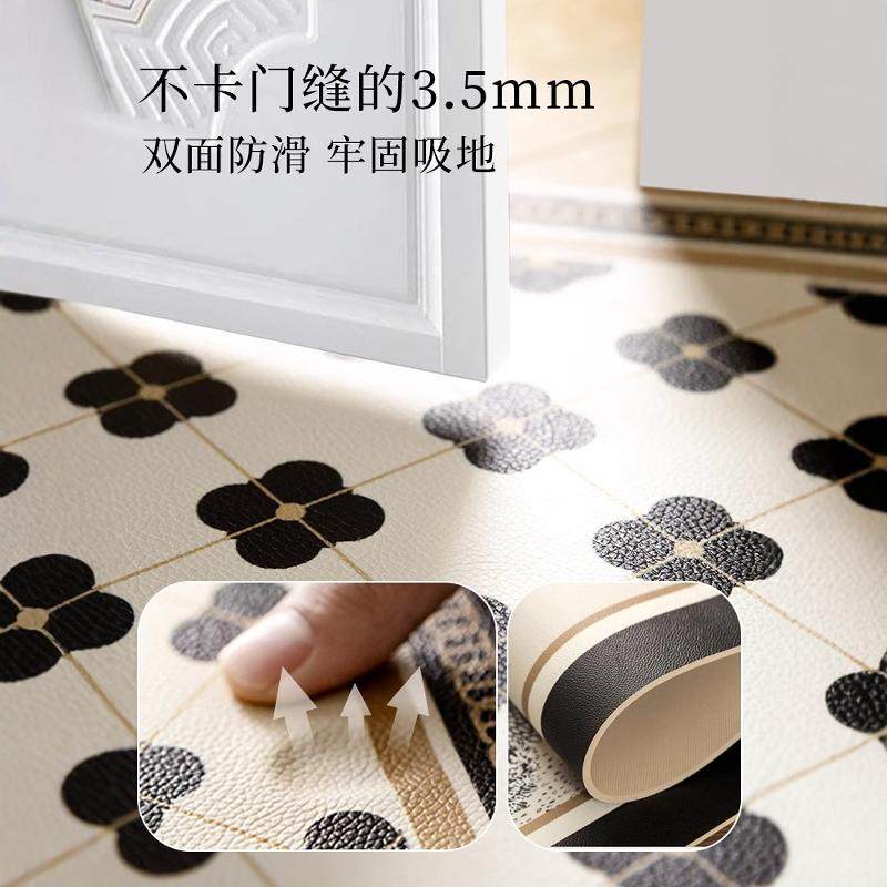 复古pvc地垫入户门垫家用门口免洗脚垫耐脏防滑垫可裁剪地毯玄关,淘宝优惠券,粉丝福利购,淘宝优惠卷