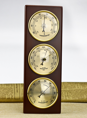 礼品定制机械大气压表温度湿度计表家用高精度温湿度天气预报132T