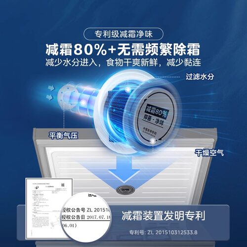 美的143L小冰柜家用两用小型冷柜一级节能冷冻冷藏减霜官方小冰箱 - 图0