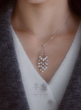 【无尽期】半觉流苏金奶宝珍珠项链一条毕业美美搭配设计款高级感