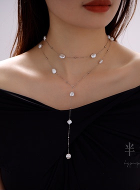 半觉铂金顶配极光满天星keshi7-9自带氛围感任意调节多戴百搭项链