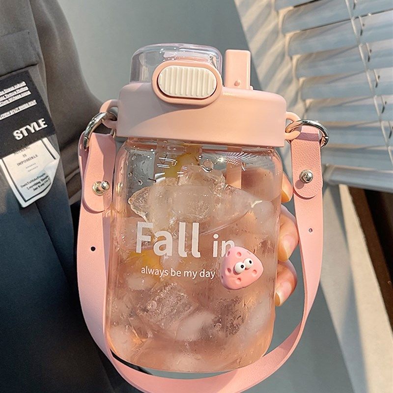 极速少女玻璃杯水杯女生新款2022高颜H值茶水分离泡茶杯家用办公,淘宝优惠券,粉丝福利购,淘宝优惠卷