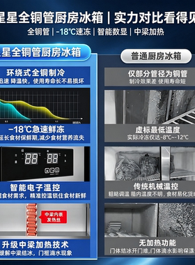 【后厨专用柜】星星商用四门冰箱