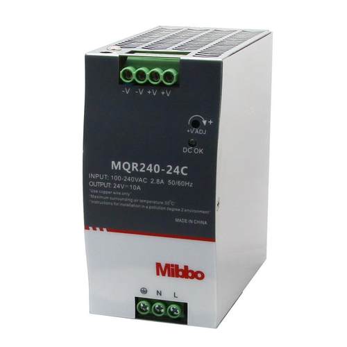 Mibbo米博MQR 240W12V24V48V工控PLC导轨式开关电源 替NDR系列 - 图3