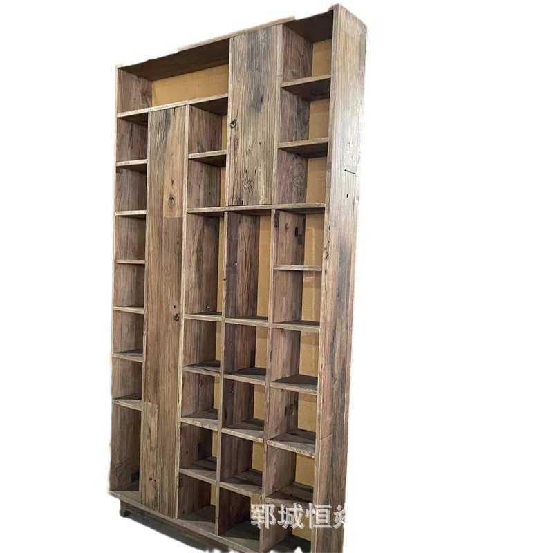 北方老榆木博古架办公茶叶展示柜落地式客厅格子架新中式收纳架,淘宝优惠券,粉丝福利购,淘宝优惠卷