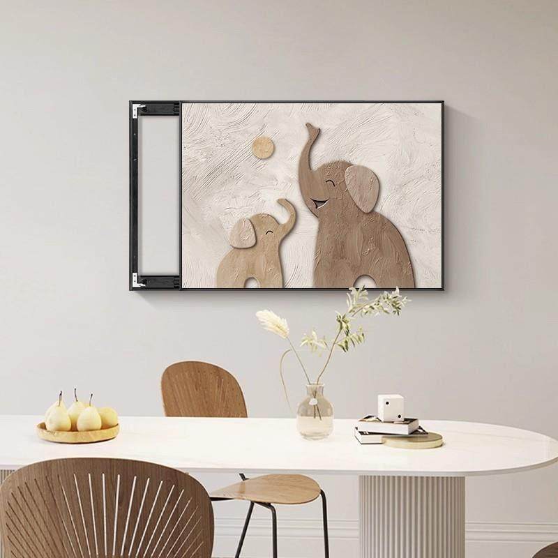 大象电表箱装饰画轻奢高级感遮挡配电箱壁画电源开关挂画2025新款,淘宝优惠券,粉丝福利购,淘宝优惠卷