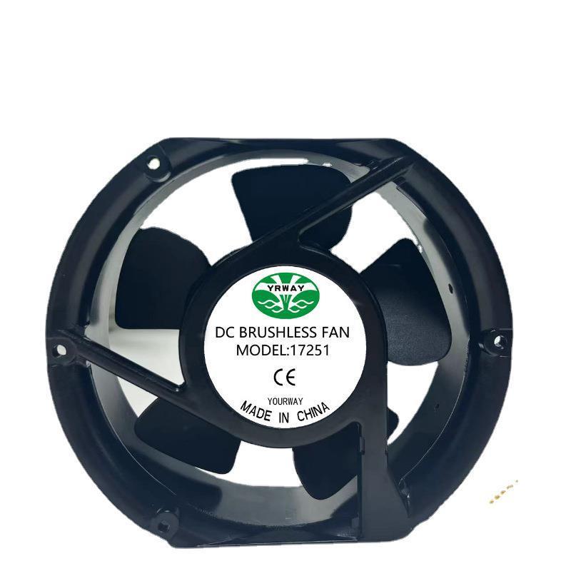 Spot 17251 fan high rotation waterproof industrial chassis fan cabinet mute dc cooling_fan