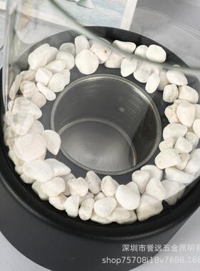 亚马逊圆形酒精壁炉灯 室内户外乙醇金属真火炉tabletop fire pit
