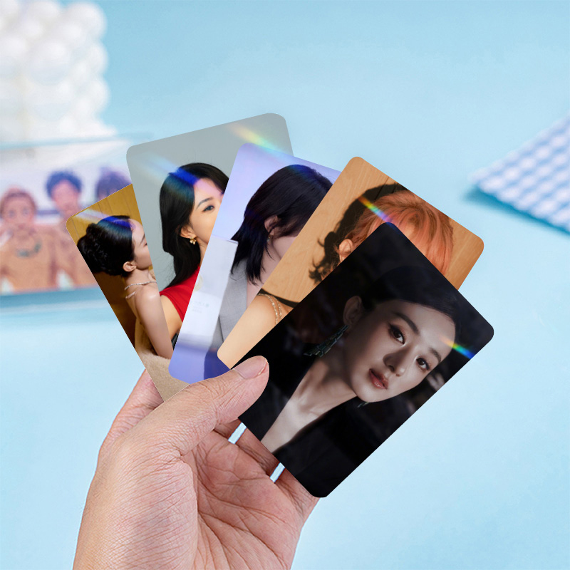 赵丽颖个人周边小卡三寸盒装55张镭射圆角高颜值LOMO明星收藏应援 - 图2