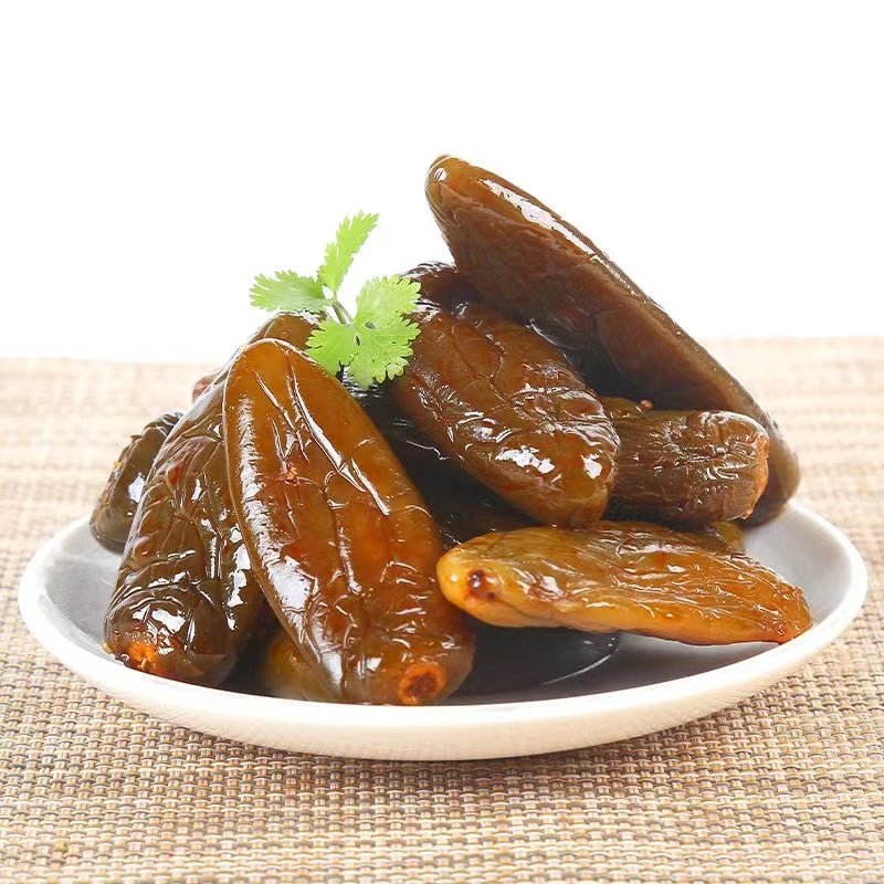 东北油焖港椒咸菜腌青辣椒贡椒酱油辣椒开胃菜腌制泡椒肉椒下饭菜