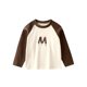 Develvet single top children's base shirt 2024 autumn and winter new long-sleeved low-neck T-shirt baby warm home clothes